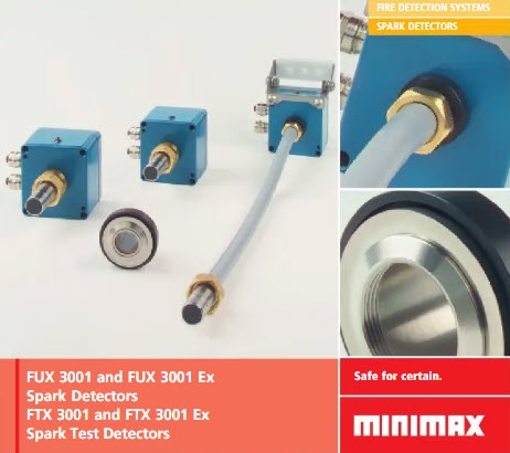 Đầu dò phát hiện tia lửa  FUX3001/FTX3001 Minimax, Đại lý Minimax Việt Nam